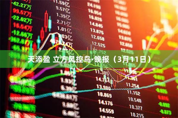 天添盈 立方风控鸟·晚报（3月11日）