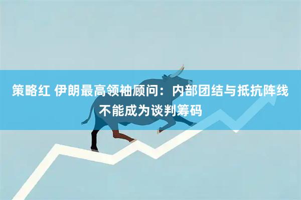 策略红 伊朗最高领袖顾问：内部团结与抵抗阵线不能成为谈判筹码