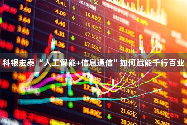 科银宏泰 “人工智能+信息通信”如何赋能千行百业